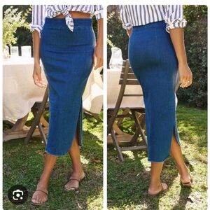 Frank & Eileen Blue Maxi Skirt